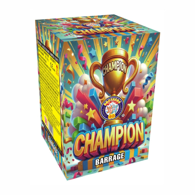 Champion barrage by Brothers Pyrotechnics